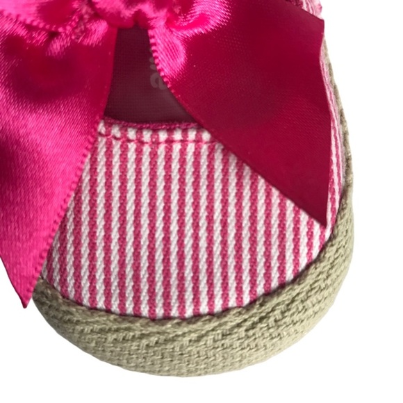 Pink & White Striped Baby Shoes - Picture 7 of 10